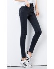 Dżinsy damskie wysokiej talii plus rozmiar skinny szary czarny niebieski dżinsy dla mamy Denim spodnie ołówkowe 6XL