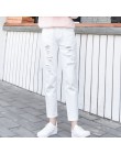 Bawełna biały dżinsy dla kobiet wysokiej talii Harem mama dżinsy Plus rozmiar niebo niebieskie spodnie czarny moda dla kobiet dż