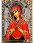 RUBOS Icon Saint Matrona moskwa DIY 5D diamentowa mozaika diamentowa haftowany obraz ścieg krzyżykowy religia koralik szkło krys