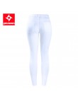 2067 Youaxon ue rozmiar biały Distressed Curvy Jeans damskie średnio wysokie talii Stretch spodnie dżinsowe zgrywanie obcisłe dż