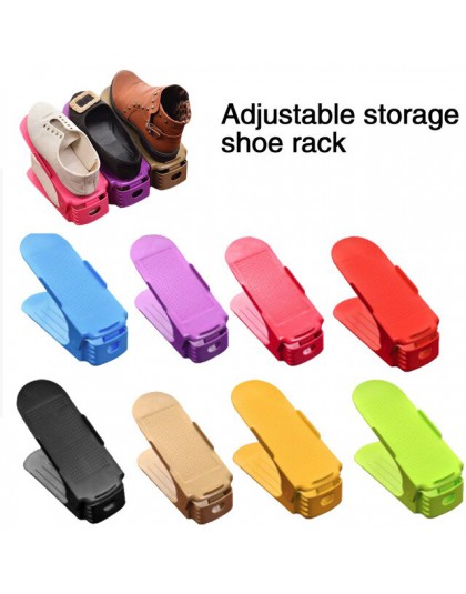 10 sztuk trwałe regulowany organizer na obuwie obuwie wsparcie gniazdo oszczędność miejsca szafka stojak stojak na buty pudełka 
