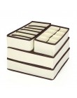 4 sztuk zestaw bielizna organizer biustonoszy schowek beżowy szuflady organizery do szafy pudełka na bielizna szaliki skarpetki 