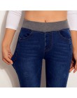 Dżinsy damskie dżinsy dla mamy dżinsy wysokiej talii kobieta wysokie elastyczne Plus Size jeansy ze streczem kobiece sprane dżin