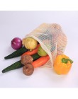 Siatki bawełniane worki warzywne produkują torby wielokrotnego użytku siatka bawełniana worek do przechowywania warzyw kuchenny 