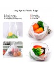 Wielokrotnego użytku siatki warzywne torby z siatki zmywalne torby przyjazne dla środowiska na zakupy spożywcze przechowywanie z