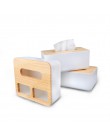 RSCHEF Home kuchnia drewniane plastikowe pudełko na chusteczki z litego drewna serwetnik prosty stylowy okładka bambusowa Hotel 