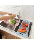 Regulowana suszarka do naczyń zlew kosz spustowy mycie warzyw owoce plastikowe spinacze do prania organizator na akcesoria kuche