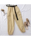 Neploe Harajuku Streetwear Cargo spodnie damskie na co dzień biegaczy spodnie wysokiej talii luźne spodnie damskie koreański Pan