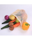Eko warzywna torba wielokrotnego użytku bawełniane worki siatkowe produkują torbę na kuchenny owoc torby warzywne wielokrotnego 