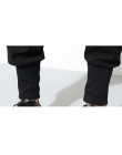 [EAM] 2020 nowych moda wiosna czarna porządna kieszenie sznurkiem przyczynowe luźne duże rozmiary kobiet wysokiej talii spodnie 