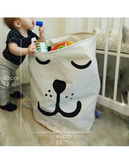 Składany kosz na bieliznę Super duży kosz do przechowywania zabawek dla dzieci bawełna do prania brudne ubrania duży koszyk orga