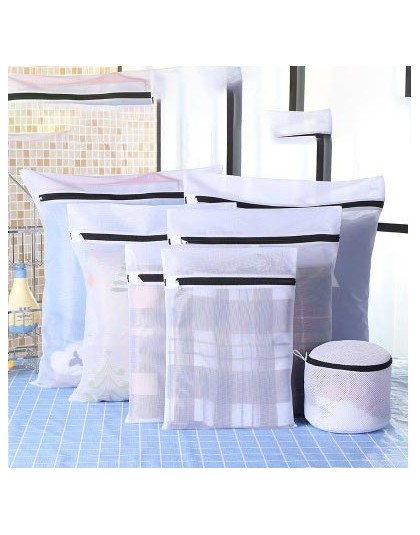 1 zestaw/7 sztuk prania użytku domowego bielizna biustonosz worek do prania pogrubienie z drobnymi oczkami worek na pranie prać 
