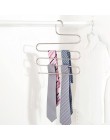 W kształcie litery S 5 warstw spodnie wieszak Rack organizator do łazienki i kuchni spodnie uchwyt wieszak na krawaty na wieszak