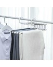 2019 wielofunkcyjne ze stali nierdzewnej 5 w 1 przenośny wieszak na spodnie podwójne haczyki wieszaki na ubrania na ubrania stoj