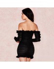 2019 nowa letnia seksowna bodycon kobiety sukienka głęboki dekolt drapowana czarna mini sukienka vestidos elegancka impreza cele