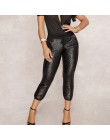 Modne cekiny ołówkowe spodnie 2020 nowe gorące solidne czarne/złote kobiety ściągany sznurkiem w pasie Bling Party klub nocny sp