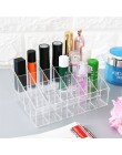 24 siatka akrylowa makijaż organizator etui na szminki pudełko do przechowywania pole kosmetyczne stojak lakier do paznokci maki
