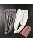 Jesienno-zimowe spodnie sztruksowe damskie Plus rozmiar 3XL w pasie Harem spodnie dorywczo spodnie sztruksowe damskie Pantalon M