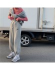 EACHIN damskie sportowe sznurkiem spodnie do joggingu zimowe ciepłe luźne spodnie sportowe kobiece modne spodnie casualowe w sty