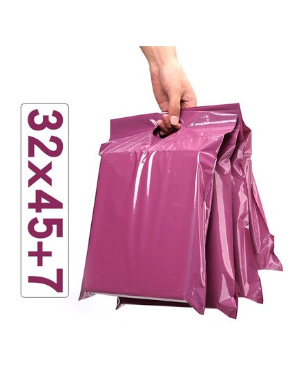 50 sztuk/partii fioletowy Tote Bag ekspresowe torby kurierskie torby samoprzylepne samoprzylepne grube wodoodporne plastikowe ko