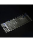 100 sztuk przezroczysta samoprzylepna uszczelka samoprzylepna plastikowy pojemnik do przevhowywania torba OPP Poly plecak z zawi