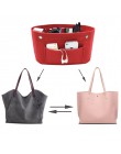 Obag filcowa tkanina wewnętrzna torba damska modna torebka multi-kieszenie przechowywanie kosmetyków organizery bagaż torby akce
