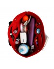 Obag filcowa tkanina wewnętrzna torba damska modna torebka multi-kieszenie przechowywanie kosmetyków organizery bagaż torby akce