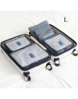 SAFEBET 6 sztuk/zestaw torba do przechowywania podróżna walizka przegródka do szafy pojemnik odzież buty Tidy kostki do pakowani