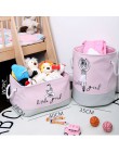 Pralnia koszyk Organizer różowe zabawki Organizer etui na pokój dziewczyn brudne ubrania pojemnik przechowywanie w domu rozmaito