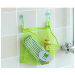 Przyssawka kosze netto przechowywanie narzędzi domowych ekologiczna siatka łazienkowa torba składana dziecko zabawka do kąpieli 