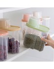 PP pudełko do przechowywania żywności plastikowy przezroczysty pojemnik zestaw z pokrywkami wlać butelki do przechowywania kuchn