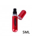 Anpro 5 ml / 8 ml przenośny Travel Mini pojemnik aluminiowa butelka do perfum w sprayu wielokrotnego napełniania puste przechowy