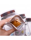 Przenośne wielokrotnego użytku PE słój na przetwory butelki torby przekąski cukierki herbatniki orzechy Zipper Sealed świeże prz