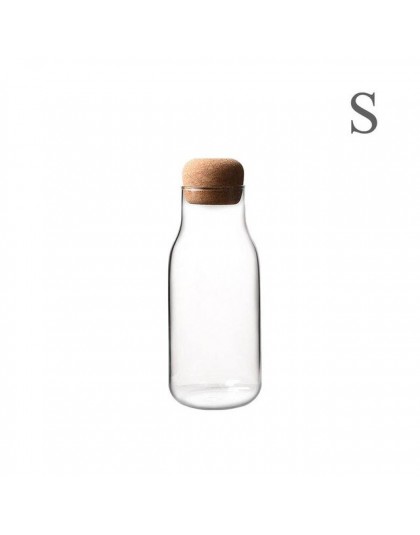Szklane słoiki słój na przetwory przezroczyste przechowywanie może korek butelki małe szklane butelki pojemniki zamknięte herbat