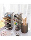 4 siatka siatka stół przechowywanie rozmaitości wielofunkcyjny holder na kosmetyki tworzywo sztuczne długopis schowek na ołówki 