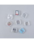 10 sztuk wyczyść podzielone schowek nowe puste biżuteria tipsy małe koraliki Case organizator przechowywania plastikowe pudełko 