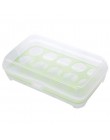 Przybory kuchenne 15 siatka przezroczyste pudełko do lodówki na jajka przenośne zewnętrzne antykolizyjne jajko plastikowe pudełk