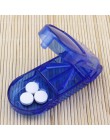 Praktyczne przechowywanie tabletek pudełko z przegródkami medycyna uchwyt na tablet bezpieczny nóż Splitter pół szuflady organiz