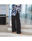 GALCAUR damskie spodnie szerokie nogawki wysokiej talii kieszeń na suwak duże rozmiary X długie spodnie wiosna kobiet 2018 moda 