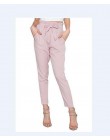 2019 nowy marka wysokiej elastycznej talii spodnie Harem kobiet wiosna lato moda dziewiąte spodnie kobiece biuro pani czarne spo