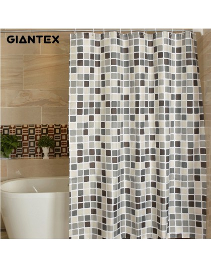 GIANTEX Plaid kurtyna łazienkowa wodoodporny prysznic zasłony do łazienki Cortina Ducha Rideau De Douche Douchegordijn U1269