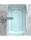 Baby Shower przenośne silikonowe wanny dla zwierząt akcesoria do kąpieli składane dla dzieci antypoślizgowa wanna bezpieczeństwo