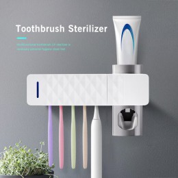 Houkiper łazienka automatyczny dozownik pasty do zębów sterylizator światło ultrafioletowe pasta do zębów ultrafioletowe wyciska