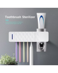 Houkiper łazienka automatyczny dozownik pasty do zębów sterylizator światło ultrafioletowe pasta do zębów ultrafioletowe wyciska