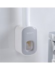 Ścienny automatyczny dozownik pasty do zębów zestaw akcesoriów łazienkowych pasta do zębów dozownik do wyciskania szczoteczka do