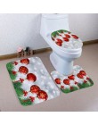 Boże narodzenie mata do kąpieli WC pokrowiec na deskę sedesową mata toaletowa toaleta Tapa Inodoro dekoracja świąteczna łazienka