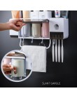 ONEUP uchwyt na szczoteczki do zębów pasta do zębów dozownik dozownik zestawy akcesoriów łazienkowych 5 sztuk łazienka schowek c