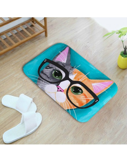 Dropship 40*60cm kot kreskówkowy zwierząt antypoślizgowa mata kąpielowa na dywan łazienkowy dywaniki Tapis Salle De Bain