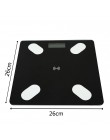 Waga do pomiaru tkanki tłuszczowej podłoga naukowa inteligentna elektroniczna LED waga cyfrowa wagi łazienkowe bilans Bluetooth 