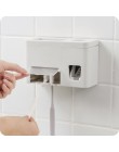 Naścienny automatyczny dozownik pasty do zębów 4 uchwyt na szczoteczki do zębów zestaw do mycia łazienki pasta do zębów wyciskac
